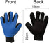 NC Pet Grooming Glove, Silicone Dogs/Cats Brush Comb Deshedding Hair Gloves, Dogs Bath Cleaning Supplies, Perfect for Dog & Cat with Long & Short ...