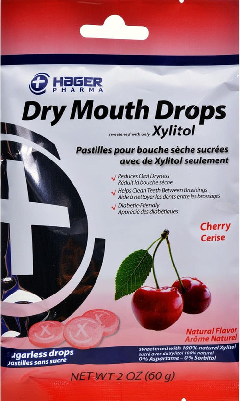 Dry Mouth Drops, Cherry, 2 Ounce...
