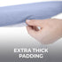 HOME GENIE Ironing Board Cover, Silicone Coating, Full Size Scorch Resistant Padding, Elastic Edge Heavy Duty Iron Pad Covers Standard Boards, Hoo...