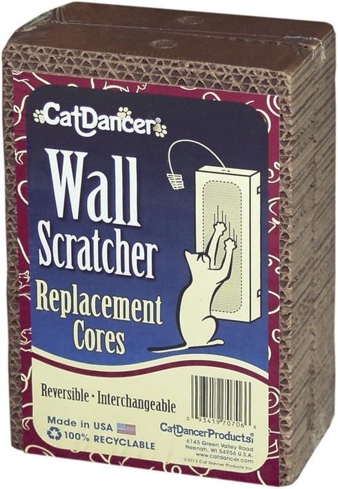 CAT DANCER Products Wall Scratcher Replacement Cores for Cats, Interchangeable, 100% Recyclable...