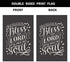 HOSNYE Bless the Lord Burlap Garden Flag Double Sided O My Soul Psalm Biblical Testament Modern Calligraphy Scripture Prints Quote Bible Verse Gar...