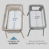 Chicco LullaGo Bassinet Sheets - Grey Triangle 2-Pack | Grey...