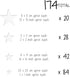 Stars Wall Decals Peel and Stick for Kids, Baby Bedroom Nursery and Living Room, Tribal TeePees Vinyl Wall Stickers Decor (White)...