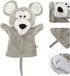 LUOZZY Interesting Hand Puppet Interactive Plush Animal Puppet for Kids Rat Puppet Toy for Storytelling Reading Prop (Gray)...