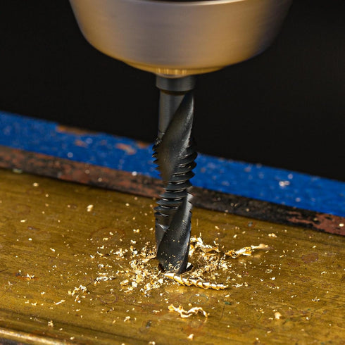 THINKWORK Combination Drill Tap & Tap Bit Set, 6 Pack 3-in-1 Anti-Rust Black Titanium Coated Screw Tapping Bit Tool in SAE Size 6-32NC 8-32NC 10-2...