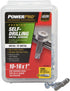 Power Pro Premium Self-Drilling Metal Screws, Zinc Plated Steel, Hex Washer Head Metal to Metal Winged Point Screws, Silver, #10 x 1 inch, Box of ...