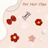 5PCS Dog Hair Clips for Small Dogs Hair Bows Handmade Yorkie Hair Accessories Star Heart Hair Pins Kitten Puppy Birthday Grooming Products (G01,Re...