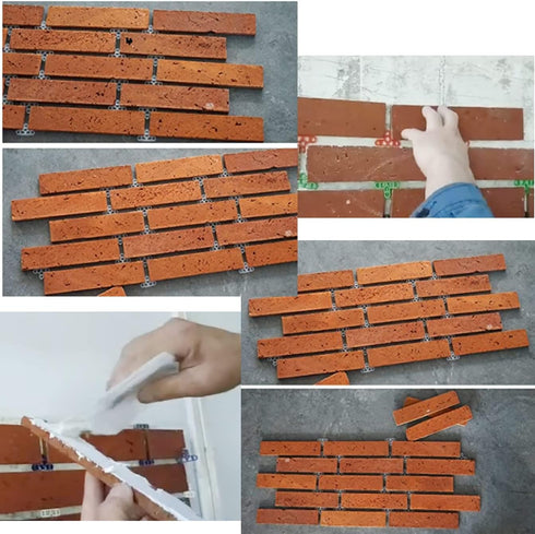 50PCS 3/8 inch Bricklaying Spacer Brick Wall Spacer Stone Wall Spacer Deck Board Paver Tile Leveling System Clips...