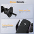 LivTee Wireless Car Charger Mount, Automatic Clamping Mount, 15W Fast Wireless Charging Car Phone Holder, Universal for All Mobile Phones, Fit for...