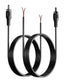 RCA to Bare Wire Speaker Cable 2 Pack,Speaker Bare Wire Cables to RCA Plugs Adapter Repair Speaker Cord for Speakers Amplifier Audio Video AV Rece...