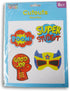 Super Hero Bulletin Board Paper Cutouts - Super Student Mask, Boxing Glove, Boom - 8 Piece - 8 x 6 Inches...