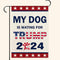 Donald Trump 2024 Garden Flag 12.5x18 Inch,Dog is Wating for Trump 2024 Garden Flag,Vote Trump for President 2024 President Small Double Sided Gar...