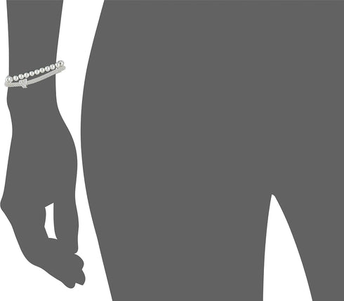 Nine West Silver-Tone 2 Row Stretch Bracelet...