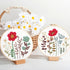 ORIGACH 4 Pack Flowers Embroidery Kits for Beginners, DIY Starter Hand Embroidery Kit with Floral and Plants Patterns and Instructions for Adults ...