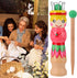 French Knitter Knitting Spool Wood Knitting Tool Wood Yarn Knitting Doll Maker Carfts Wooden Knitter with Needle...