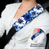 Blue Hawaiian Flowers Car Seat Belt Pillows for Adults, Florals Universal Carseat Covers Strap Pad Head Neck Support for Women Girls Ladies Backpa...