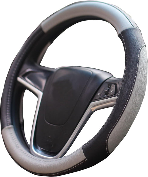 Mayco Bell Car Steering Wheel Cover 15 inch Comfort Durability Safety (Gray)...
