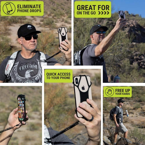 Gear Beast Universal Phone Lanyard Holder and Ring Grip, Silicone Cell Phone Lanyard Neck Strap and Phone Ring Holder...