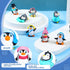 Macarrie 30 Pcs Penguin Figurines Cute Penguin Characters Toys Mini Penguin Figurines Collection Playset Mini Cartoon Penguin Cake Topper Winter P...