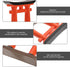 Toddmomy Japanese Torii Gate Statue, 2Pcs Japanese Mini Tori Gate Miniature Aquarium Torii Ornament Fish Tank Bonsai Landscape Decoration Zen Gard...