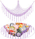 Boho Stuffed Animals Net or Hammock Large,55 inch Toy Hammock Macrame Stuff Animal Storage Corner Hanging Net Holder,Mesh Hammock Plush Toy Organi...