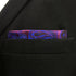 SHLAX&WING Mens Pocket Square Purple Geomitric Handkerchieves Silk Hanky...