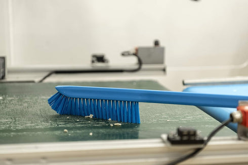 Vikan Ultra-Slim Cleaning Brush with Long Handle, 23.62" Medium, Blue, One size, Multi...