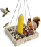 Platform Squirrel & Bird Feeders, Quality Cedar Made Wood Tray Garden Hanging Animal for Yard Outside Decoration Attrcting for Wild Birds...