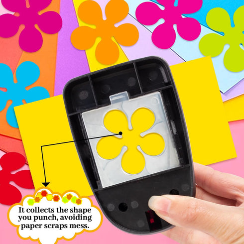 Paper Punch, Flower Hole Punch, 2 inch Flower Punch, Flower Lever Action Craft Punch, Flower Punches for Paper Crafts, Flower Paper Punch, Hole Pu...