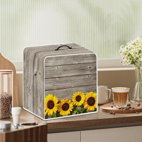 Sunflower Print Coffee Maker Cover Blender Dust Cover Juice Machine Protector Covers Kitchen Appliance Case Kitchen Tool with Top Handle...