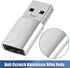 USB A to USB C Adapter (2 Pack), USB Male to Type C Female, High Speed Data Transfer, Fast Charging, Compatible with Type C Cables, Laptop, Deskto...