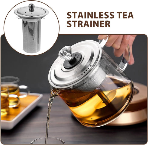 HEMOTON 2pcs Teapot Tea Strainer Tea Leaf Strainer for Loose Tea Filter Teapot Mesh Strainer Seasonings Strainer Tea Infuser Insert Loose Leaf Tea...