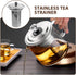 HEMOTON 2pcs Teapot Tea Strainer Tea Leaf Strainer for Loose Tea Filter Teapot Mesh Strainer Seasonings Strainer Tea Infuser Insert Loose Leaf Tea...