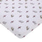 Warner Brothers Harry Potter White, Red, and Gold Lightning Bolt, Golden Snitch and Glasses Nursery Fitted Mini Crib Sheet...