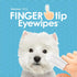 Petkin Fingertip Eye Wipes for Dogs and Cats, 50 Finger Wipes - Slip-On, Snug Fit, Micro-Bristle Fabric - Cleans Eye Area, Dirt and Tear Stains - ...