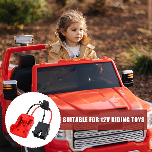 Power Wheels Adapter for Milwaukee M18 Battery, Power Wheels Battery Adapter/Converter with Wire Harness Connector & 40A Fuse Compatible with Fish...