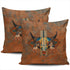 Decorative Throw Pillow Case Cushion Cover Sofa Bedroom Buffalo New Mexico Style Southwestern Bison Pillowcase Double Printed Square 18 x 18 Inch ...