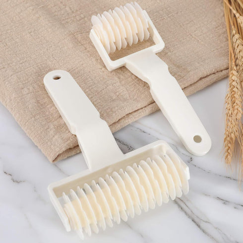 Lamoutor 2Pcs Lattice Roller Cutter Pastry Cutter Roller DIY Baking Tool for Dought Cookie Pie Pizza Bread Pastry...