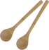 JapanBargain, Bamboo Cooking Spoon, Wooden Stirring and Mixing Spoon for Non-Stick Cookware, Eco-Friendly Kitchen Utensil, 12-Inch Long, 2-Pack...