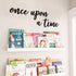 Huray Rayho Once Upon a Time Wood Sign Nursery Wall Decor Words Art Hanging Decor for family Bookshelf, Reading Nook, Daycare, Classroom - Baby Sh...