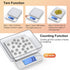 BOMATA 0.01g/1kg Upgraded Small Digital Scale, USB Rechargeable, with Larger Display and Hold,Tare Function, 9 Units, High Precision Digital Scale...