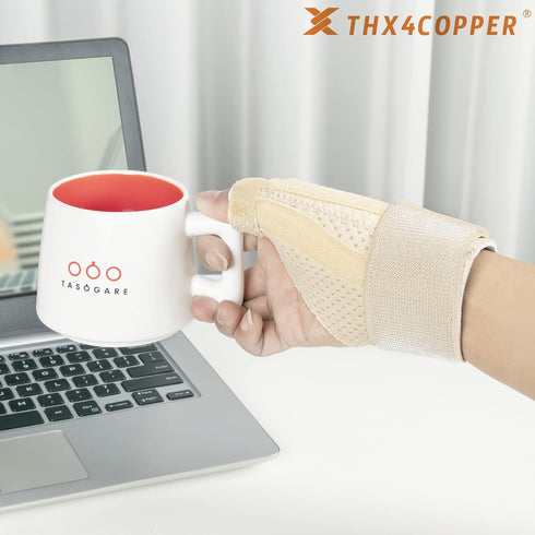 THX4COPPER Thumb & Wrist Stabilizer Splint for Blackberry Thumb,Thumb Pain Relief for Arthritis,Sprained,Tendonitis,Carpal Tunnel,Breathable&Stabl...