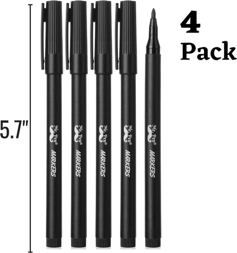 Mr. Pen- Garden Markers, Black, 4 Pack, Plant Markers, Garden Markers for Plants Outdoor Waterproof, Plant Markers for Seedlings, Waterproof Perma...