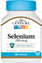 21st Century Selenium 200 Mcg Capsules, 60 Count (Pack of 2)...