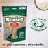 Bonies Natural Hip & Joint Formula Small-Sized Single Bone, Glucosamine & Omega Fatty Acids, Fresh Breath, Clean Teeth, Low Calories, Chicken Flav...