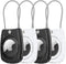 HATALKIN Compatible with Apple AirTag Holder, 4 Pack IPX8 Waterproof AirTag Secure Holder with Wire Cable Air Tag Lock Keychain Key Ring Holder Ca...