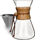 Pour Over Coffeemaker Set Classic Series with Filter 10 Cup Slim Shape...