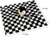 Baby Lovey Blanket for Boys Girls Super Soft Checkerboard Gingham with Minky Dot Fabric Backing Penguin Stuffed Animal Lovely Snuggle Toy Black 14...