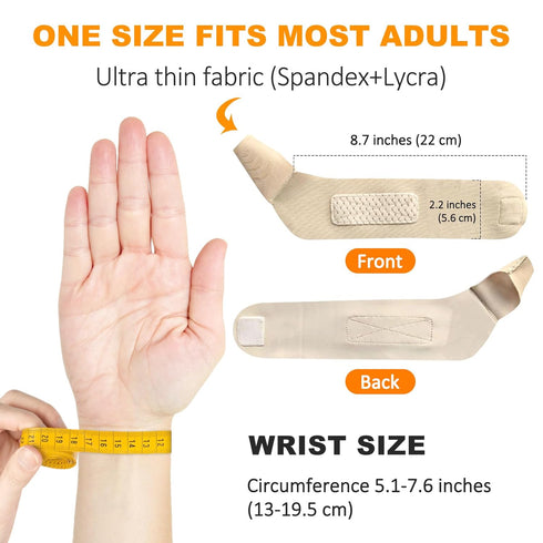 Thumb Brace Left Hand for Arthritis, Tendonitis, Repetitive Strain, Sprains, Carpal Tunnel - Ultrathin Thumb Support Wrap for Women and Men - Trig...