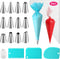 ALLTOP Piping Bags and Tips Set -Ultimate Cake Decorating Supplies Kit - Included 10Pcs Disposable Pastry Bags, 1 Reusable Silicone Bag, 1 Coupler...
